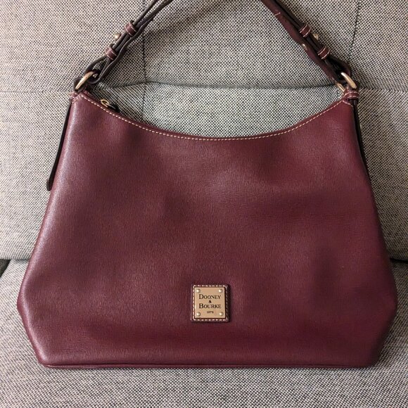 Dooney & Bourke Burgundy Shoulder Bag - Picture 1 of 6